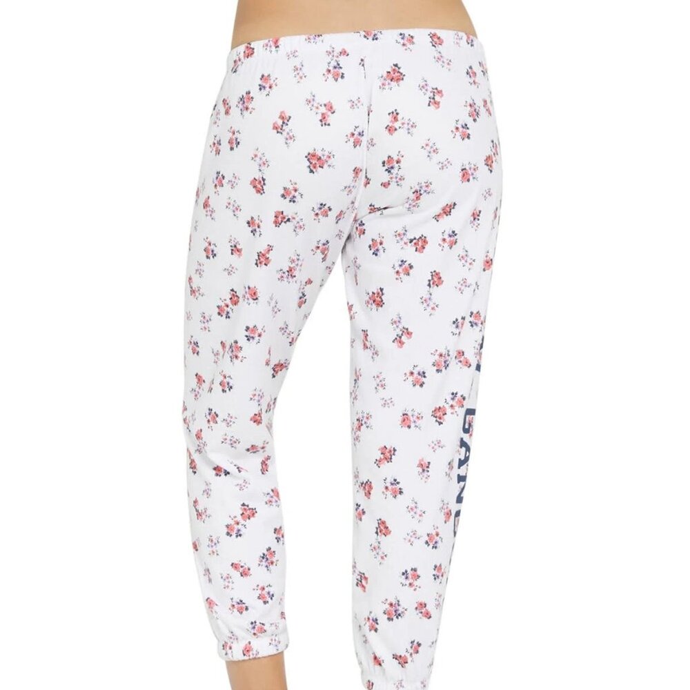 SPIRITUAL GANGSTER Perfect SG Varsity Logo Ditsy Floral Jogger Sweat Pant M NWOT - Picture 4 of 9